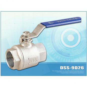 2-PC BALL VALVE, THREAD ENDS, FULL PORT